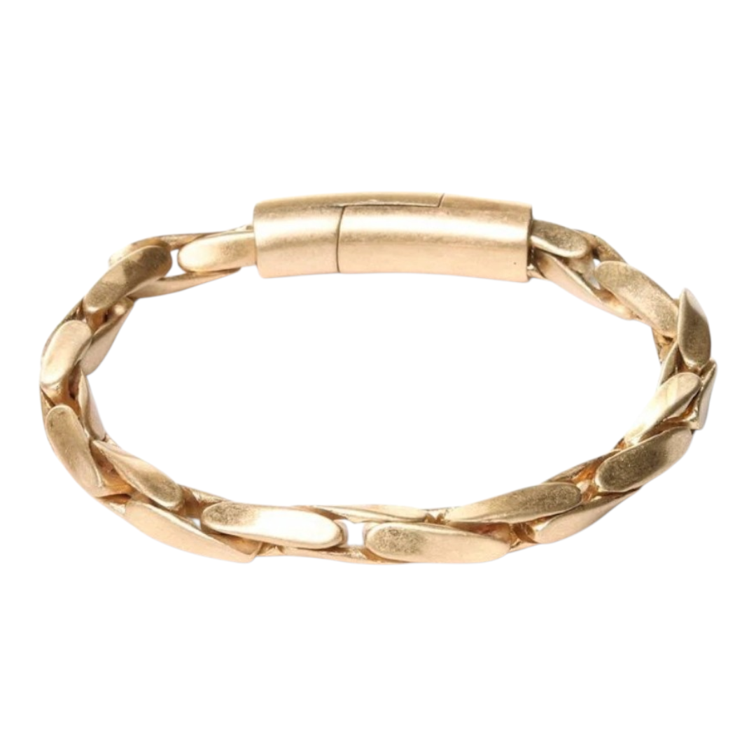Armband Burnished Gold Matt goldenen besondere Unisex Nickelfrei Biba