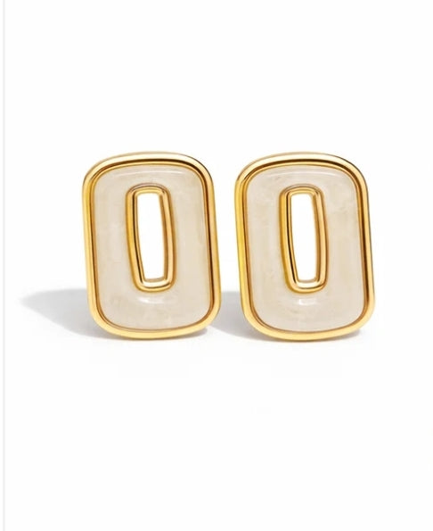 Biba Ohrringe ohrstecker beige braun grün rot lila rosa modeschmuck nickelfrei