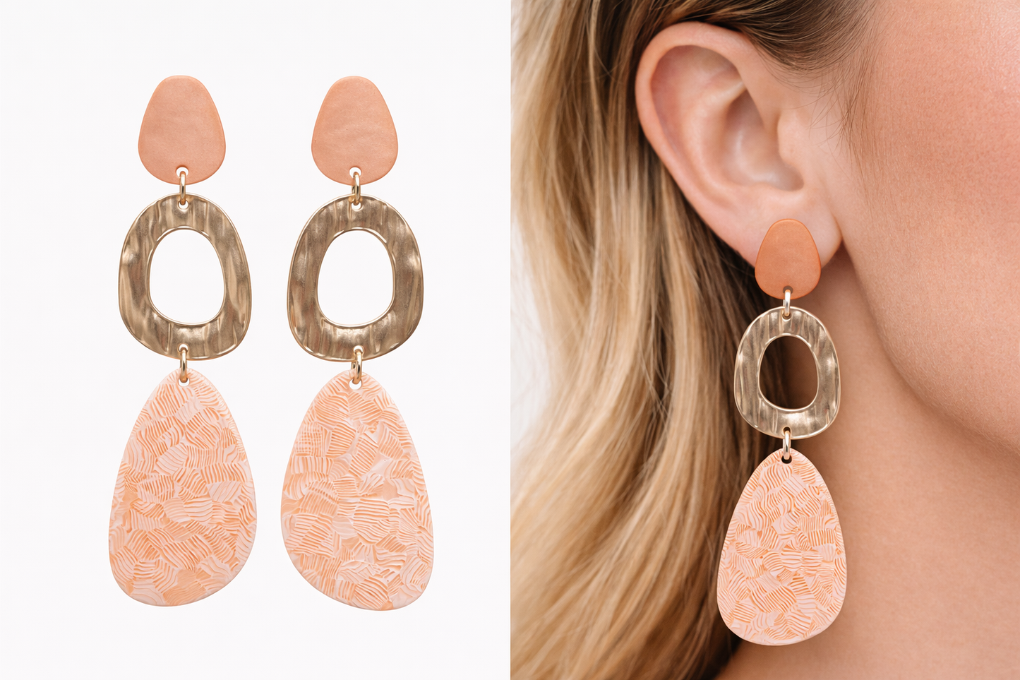 Biba Ohrringe Ohrhänger Acryl Retro Ibiza Stil Bunt Nickelfrei Sweet 70 ties