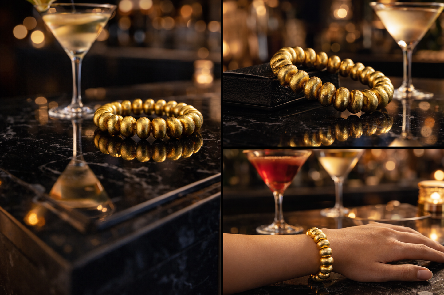 Armband Goldfarben Nickelfrei Sommer Trend Biba matt Goldfarben