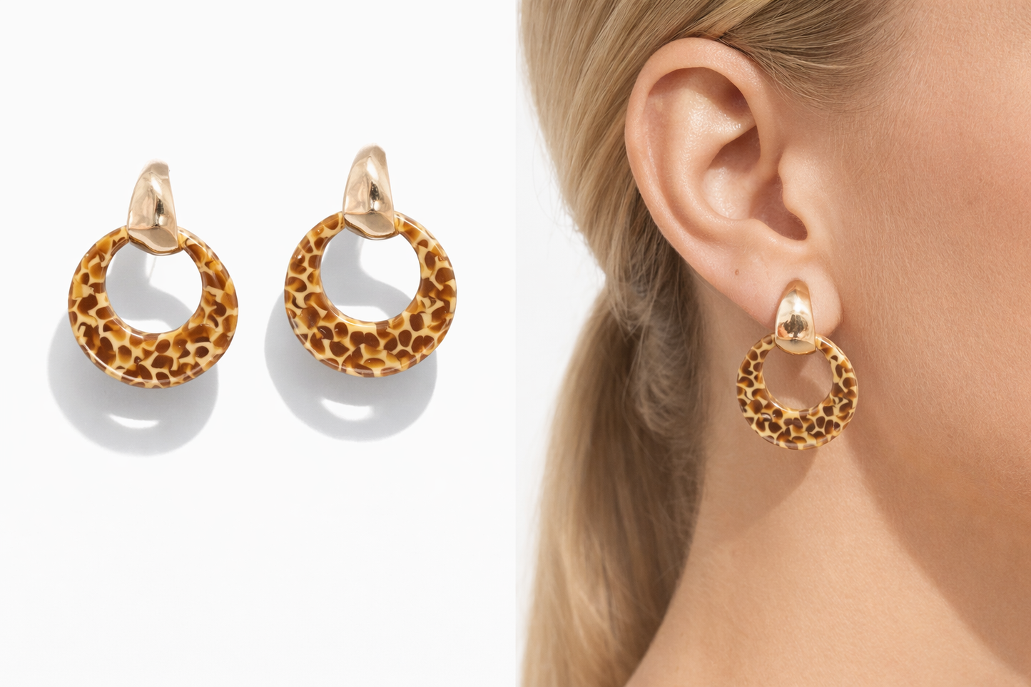 Biba Ohrhänger mit Animalprint Wildlife Jungle Urlaub Nickelfrei