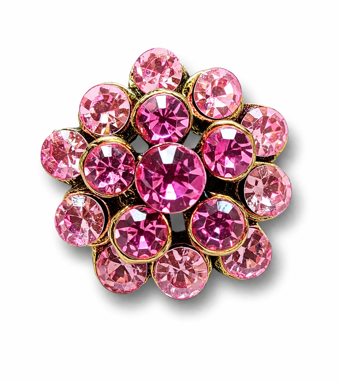 Brosche Rosa Blumen Blüten Süß kombinierbar Kragen Anstecknadel