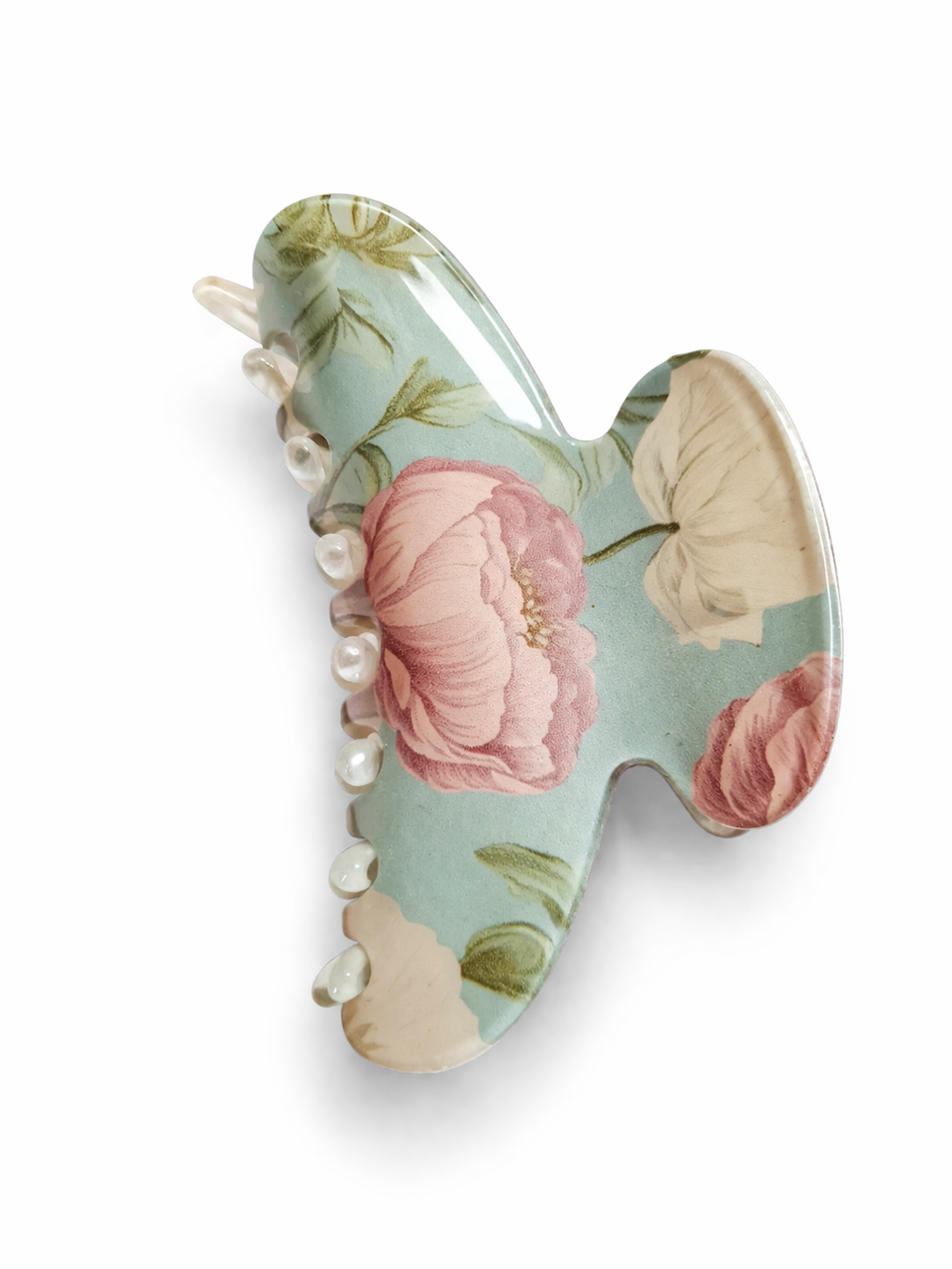Haarklammer stilvoll Blumen Garten Rosen Blüte Haarschmuck Yehwang