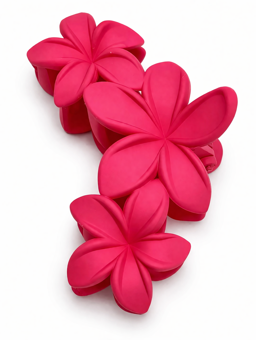 Haarklammer Blumen Pink-Orangetöne Tropisch Urlaub Strand Sommer Yehwang
