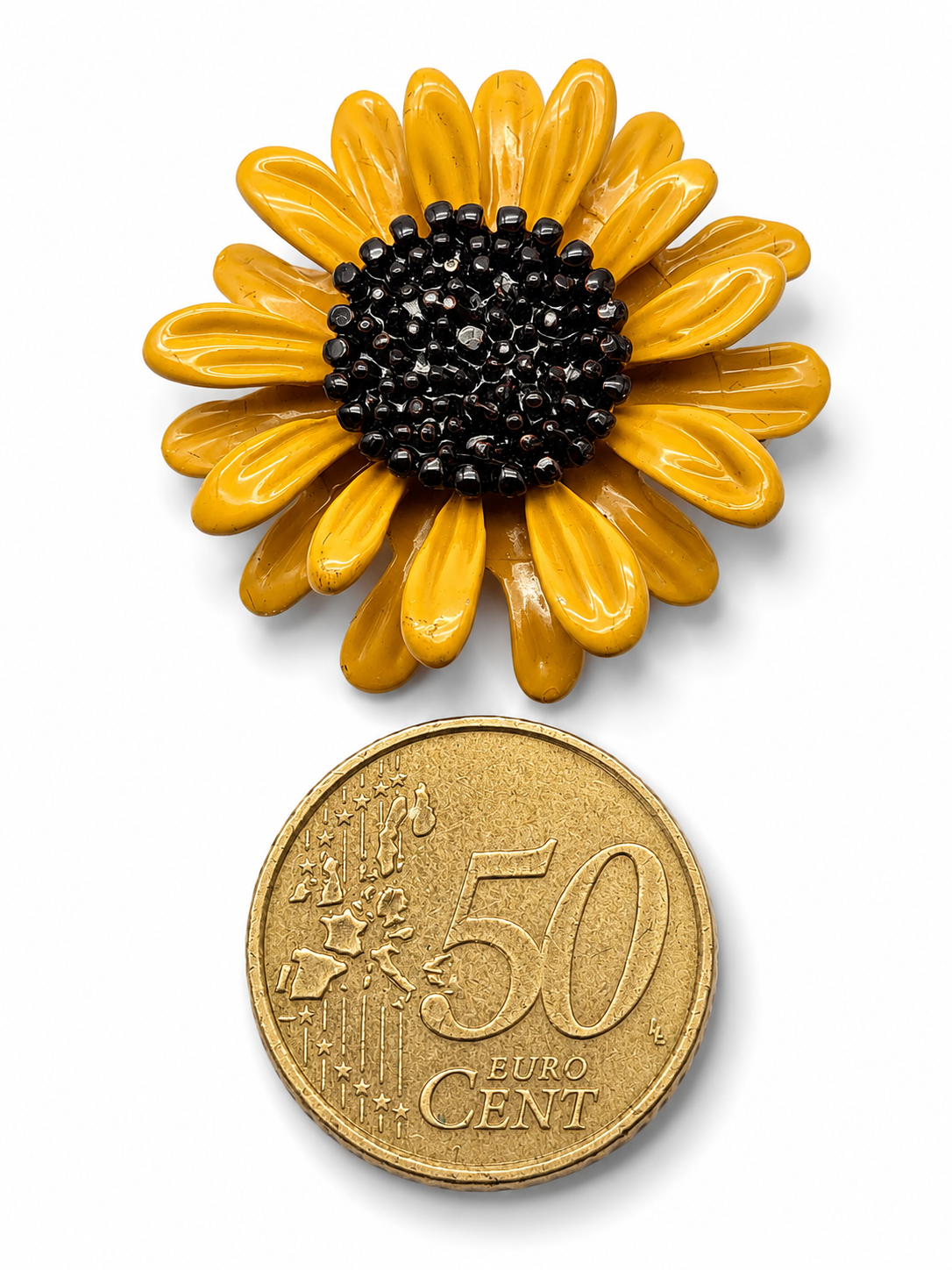 Brosche Blumen Sonnenblume Flieder Anemone Tulpe Ringelblume