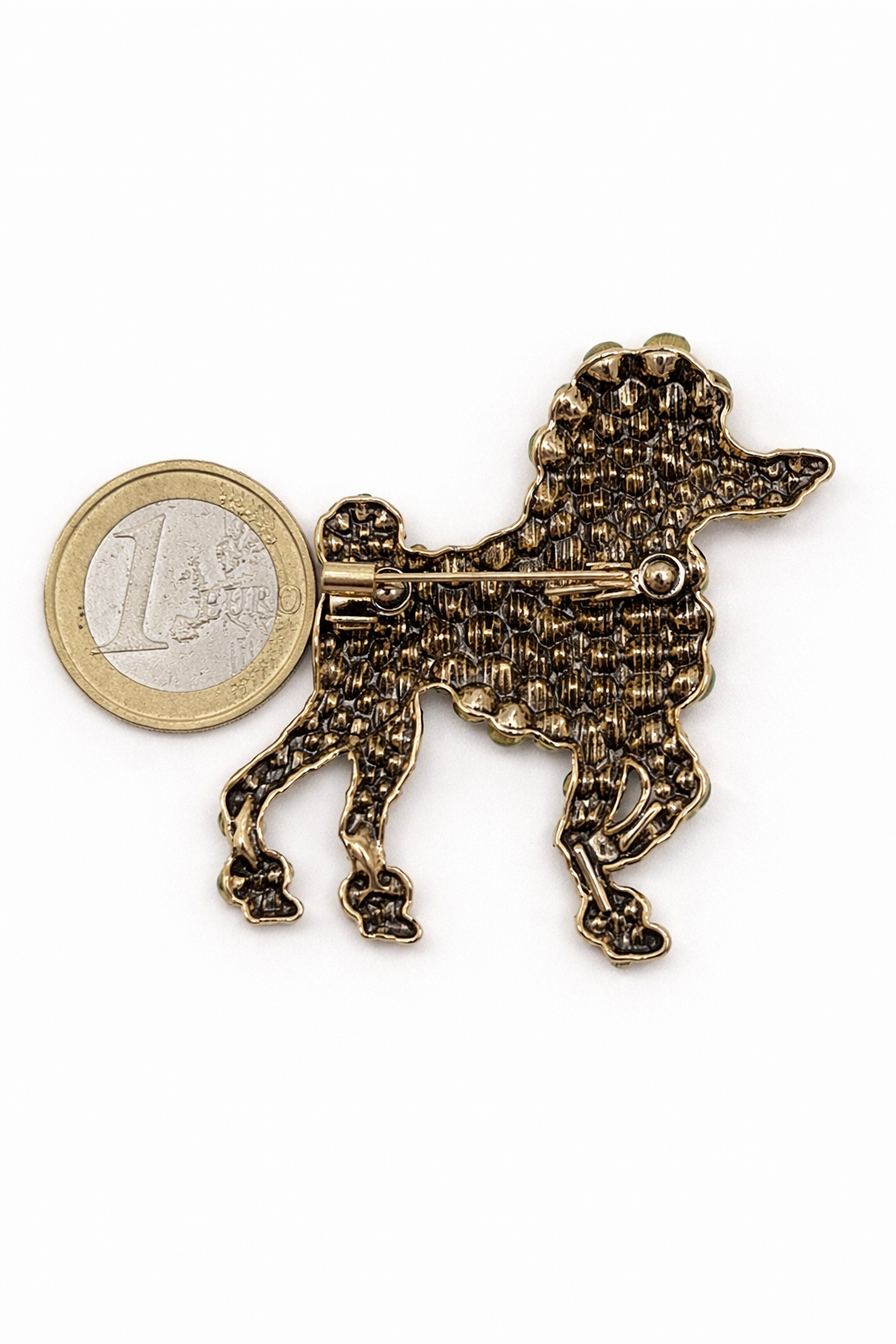 Brosche Königspudel Blau Hund Modeschmuck Tier