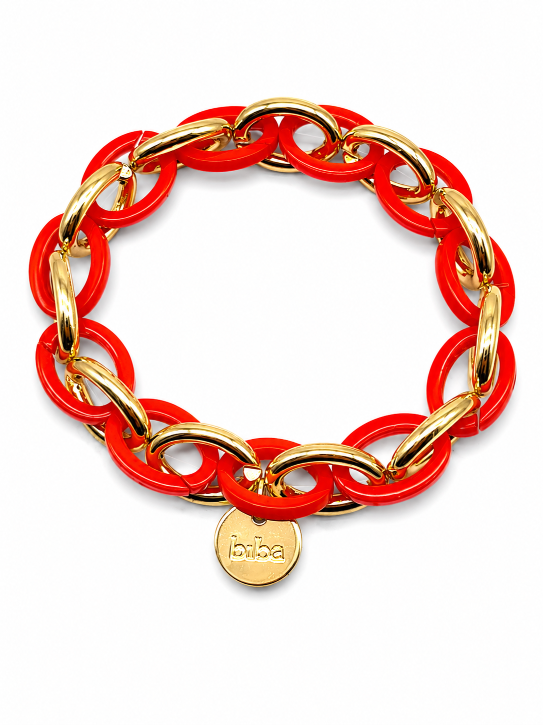 Armband Gliederarmband Silber-Goldfarben versch. Farben Nickelfrei Biba
