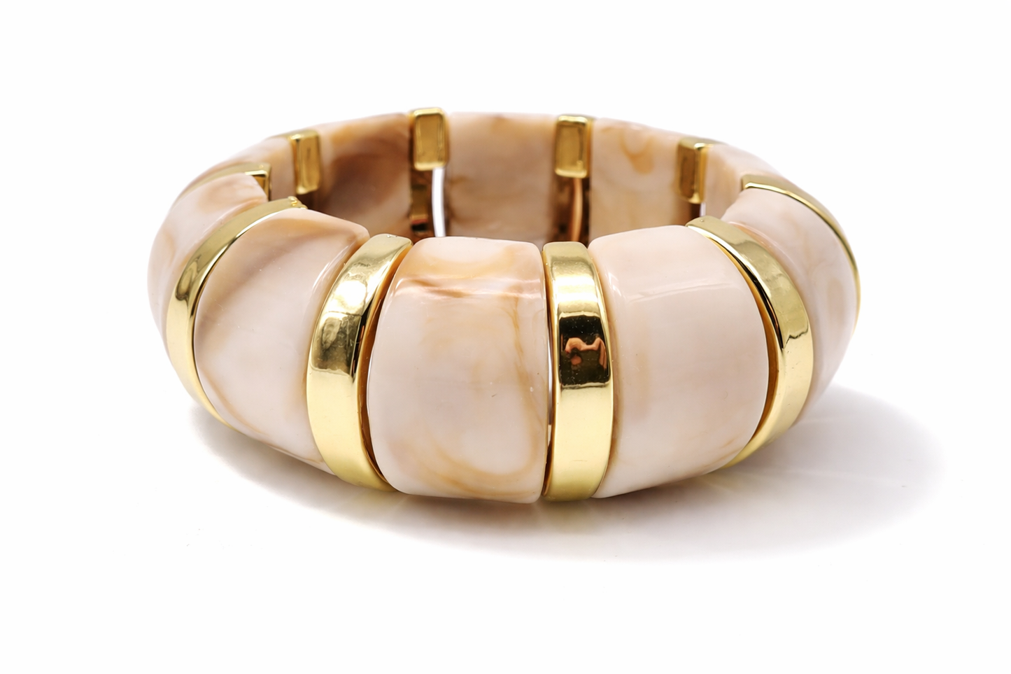 Armbänder Goldfarben Schwarz Pink Lila Marmor Look Nickelfrei Cosmos