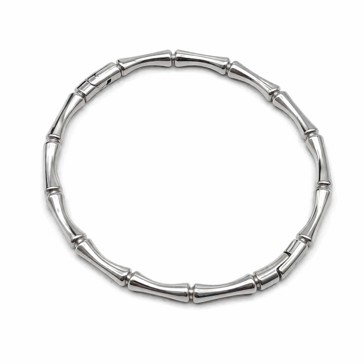 Armband Klapparmband Bambus Silber Trendy filigran Michelle Bijou