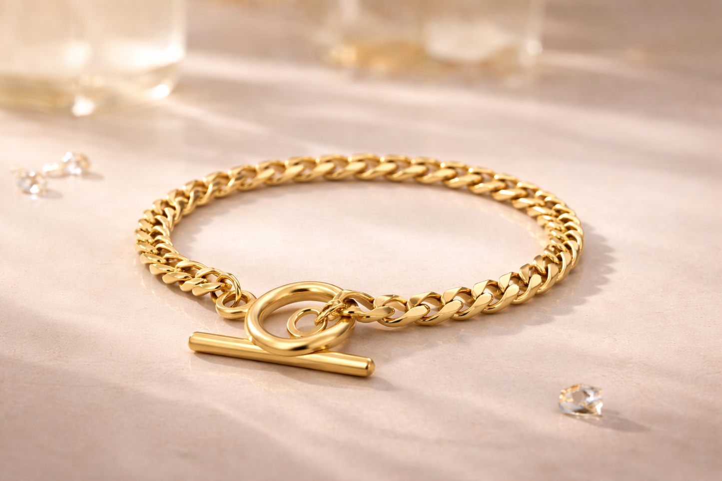 Armband Chain Sanya Goldfarben Kombinierbar Luxus edel elegant Nickelfrei Yehwang
