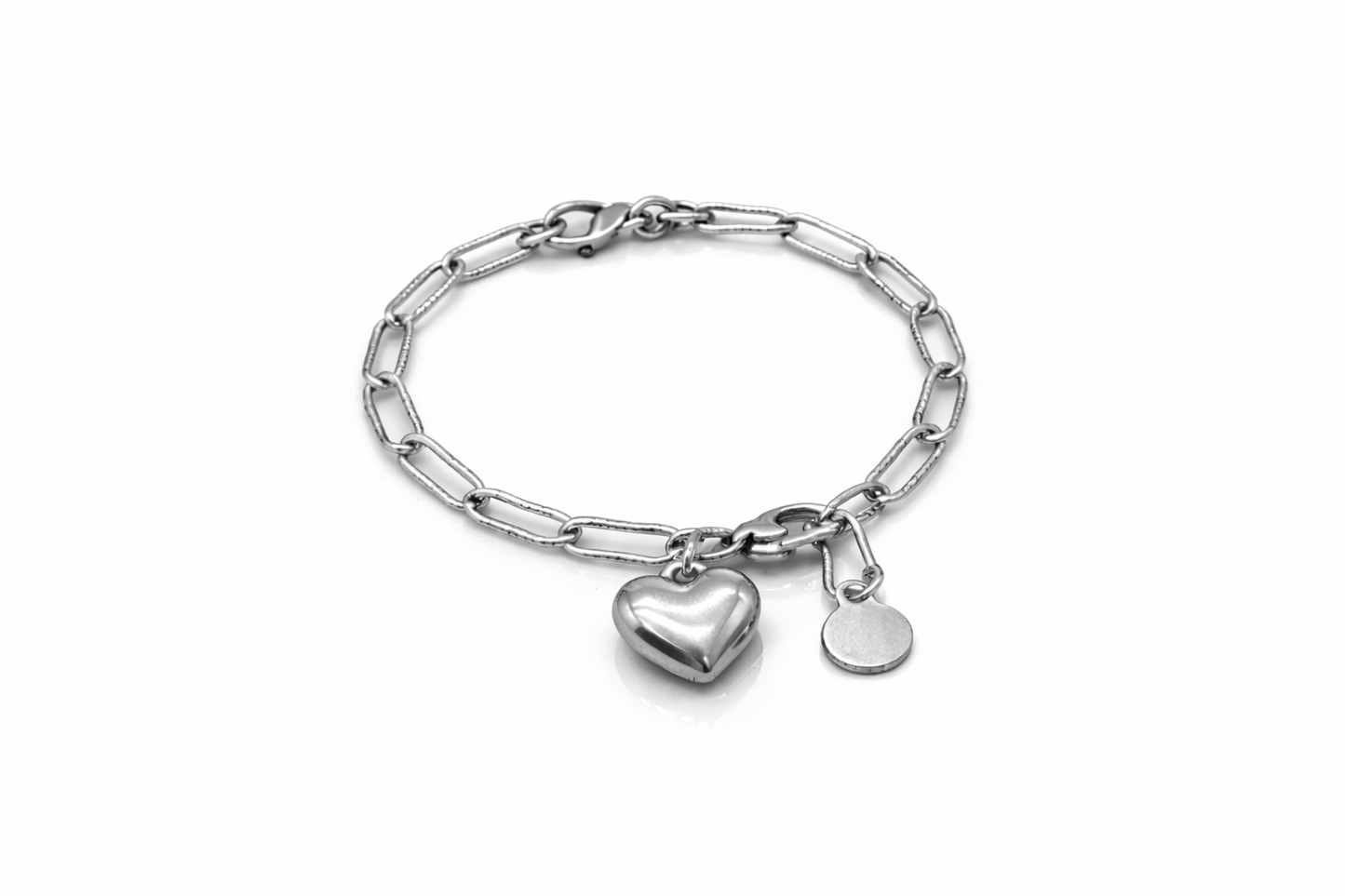 Armband feingliedrig mit Herz Anhänger in Silber- oder Goldfarben Trend Cosmos