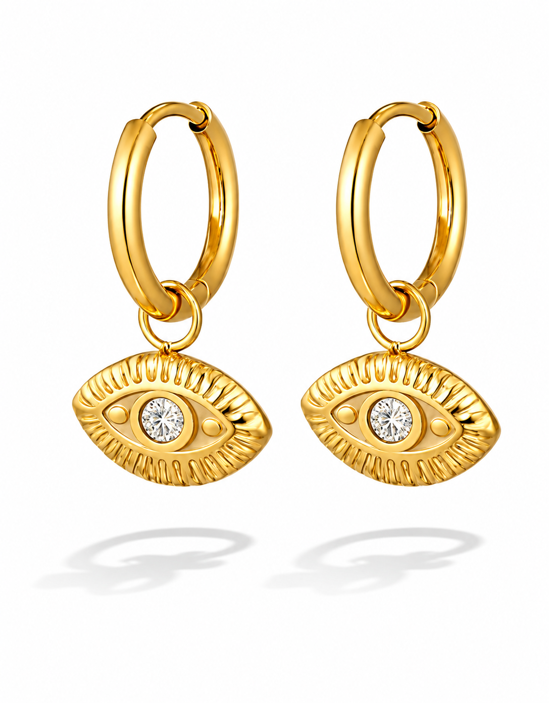 Creole mit Auge mystisch goldfarben nickelfrei allsehend Yehwang