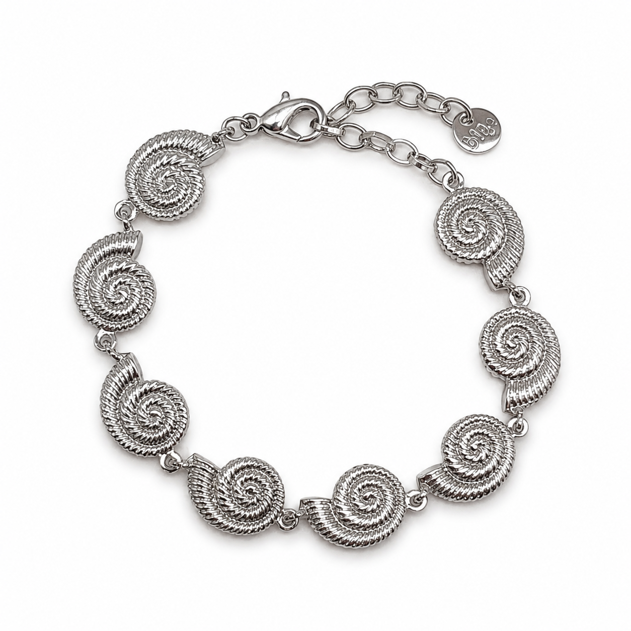 Armband Bettel-Armband Silberfarben Schneckenform Stainless-Steel