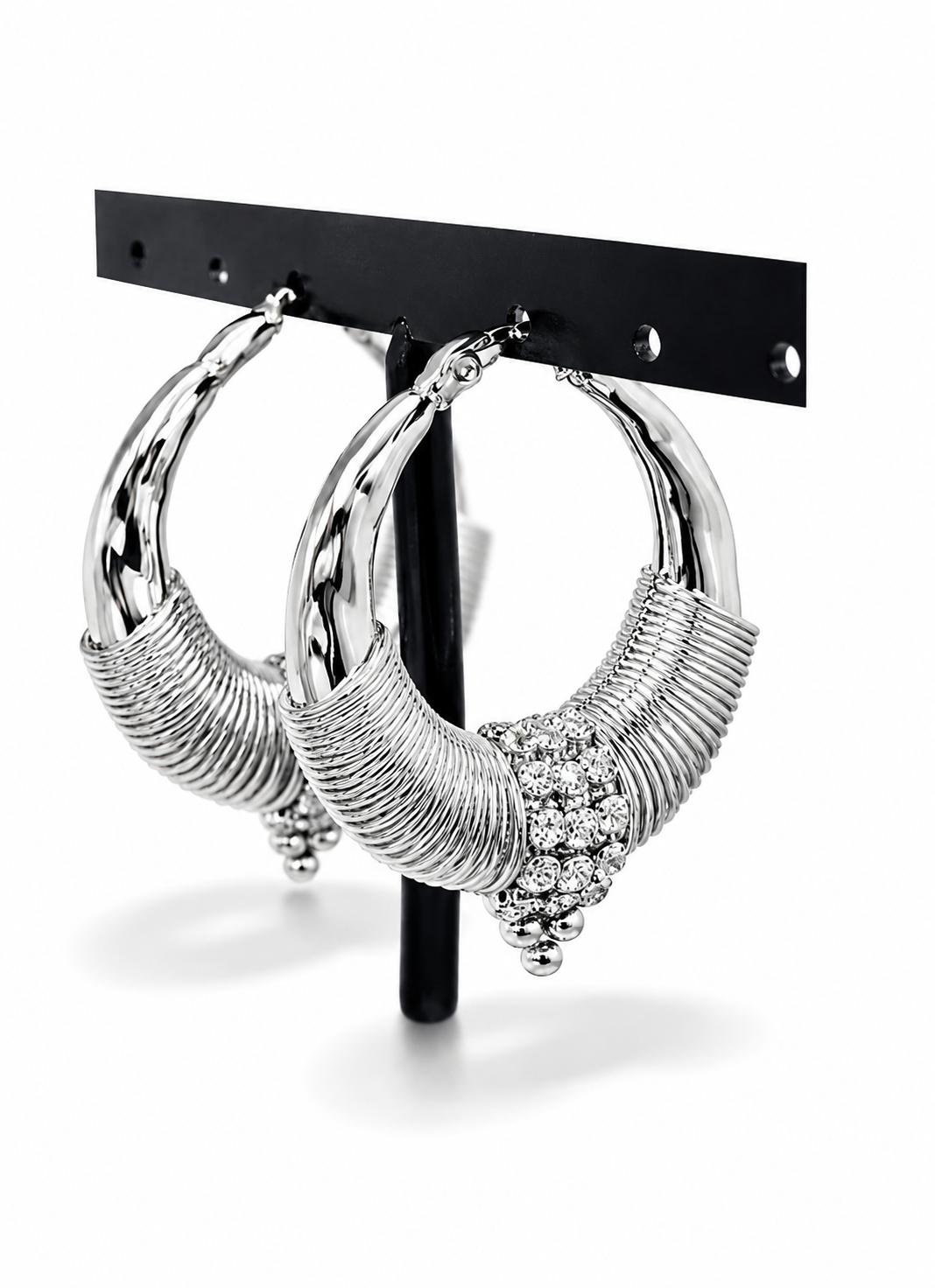 Creolen "Cathedralical" Silber- oder Goldfarben Nickelfrei Statement Strass Party Yehwang