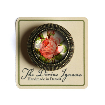 Brosche Victorian Tea Rose Brosche - Romantic Floral Valentine Blume