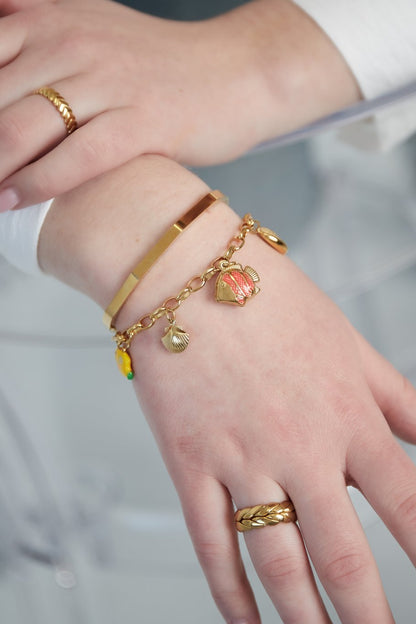 Yehwang Armband, Bettelarmband "sucht Nemo" Meerestiere in Bunt