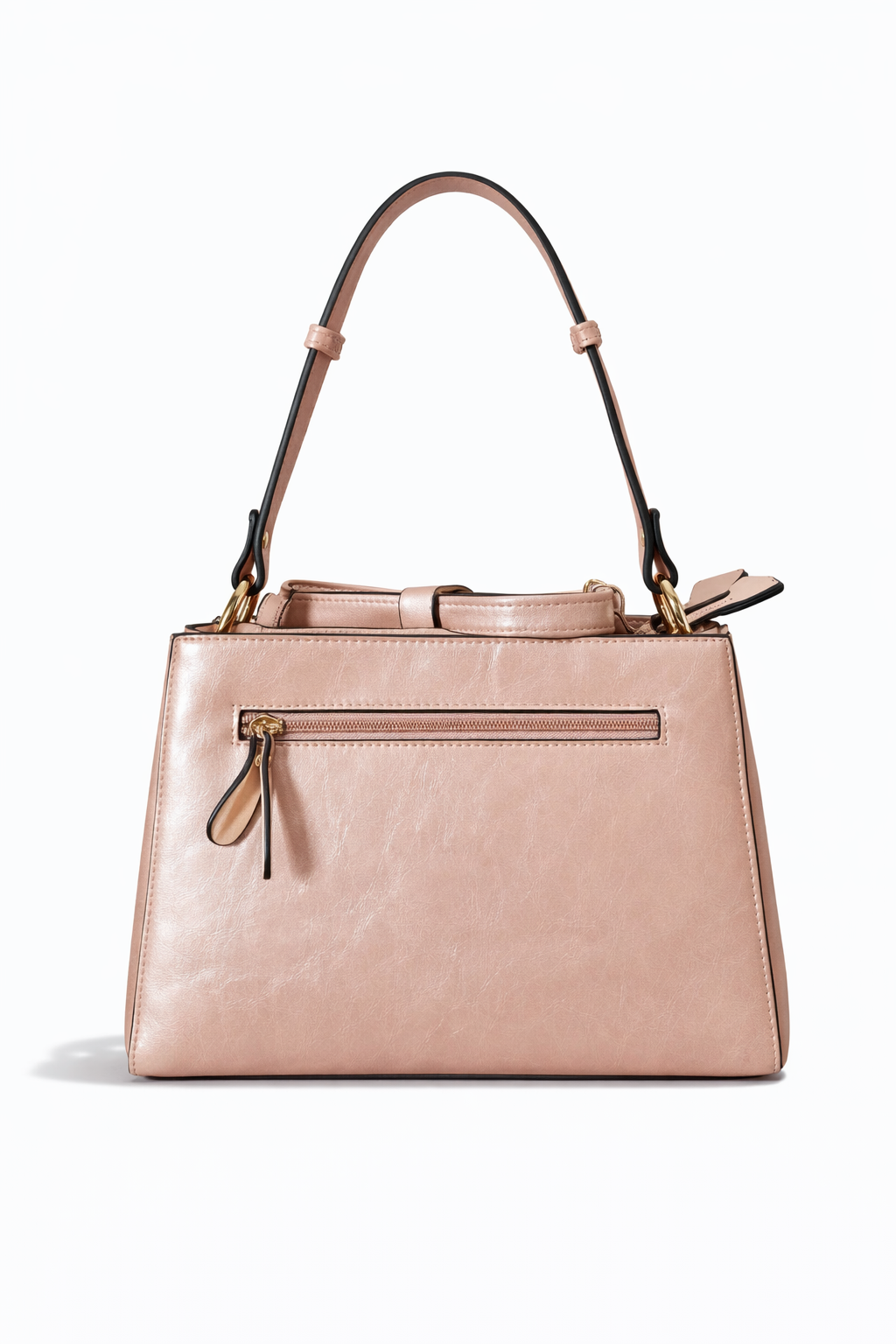 Handtasche Umhängetasche Ines Delaure beige Gold Fächer Trend Geschenk