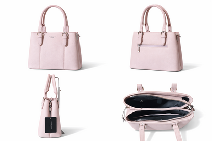 Handtasche Flora & Co Umhängetasche Rosa Altrosa Kunstleder Reißverschluss