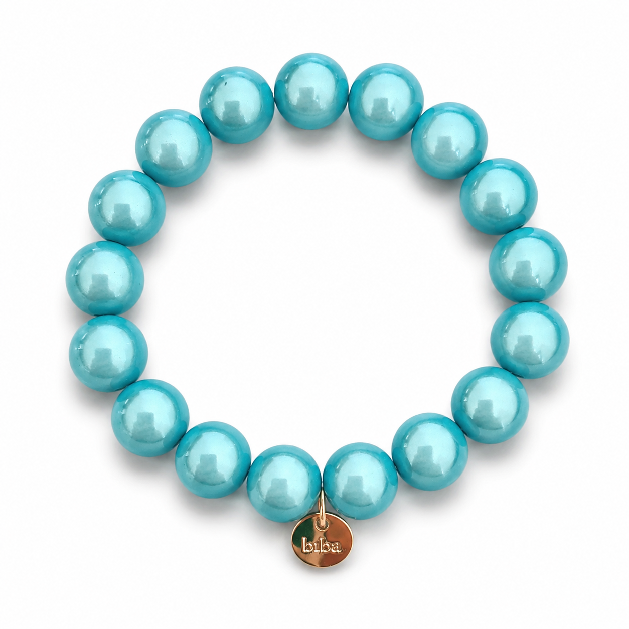 Armband elastisch Space Beads 1,5 Cm verschiedene Farben Biba