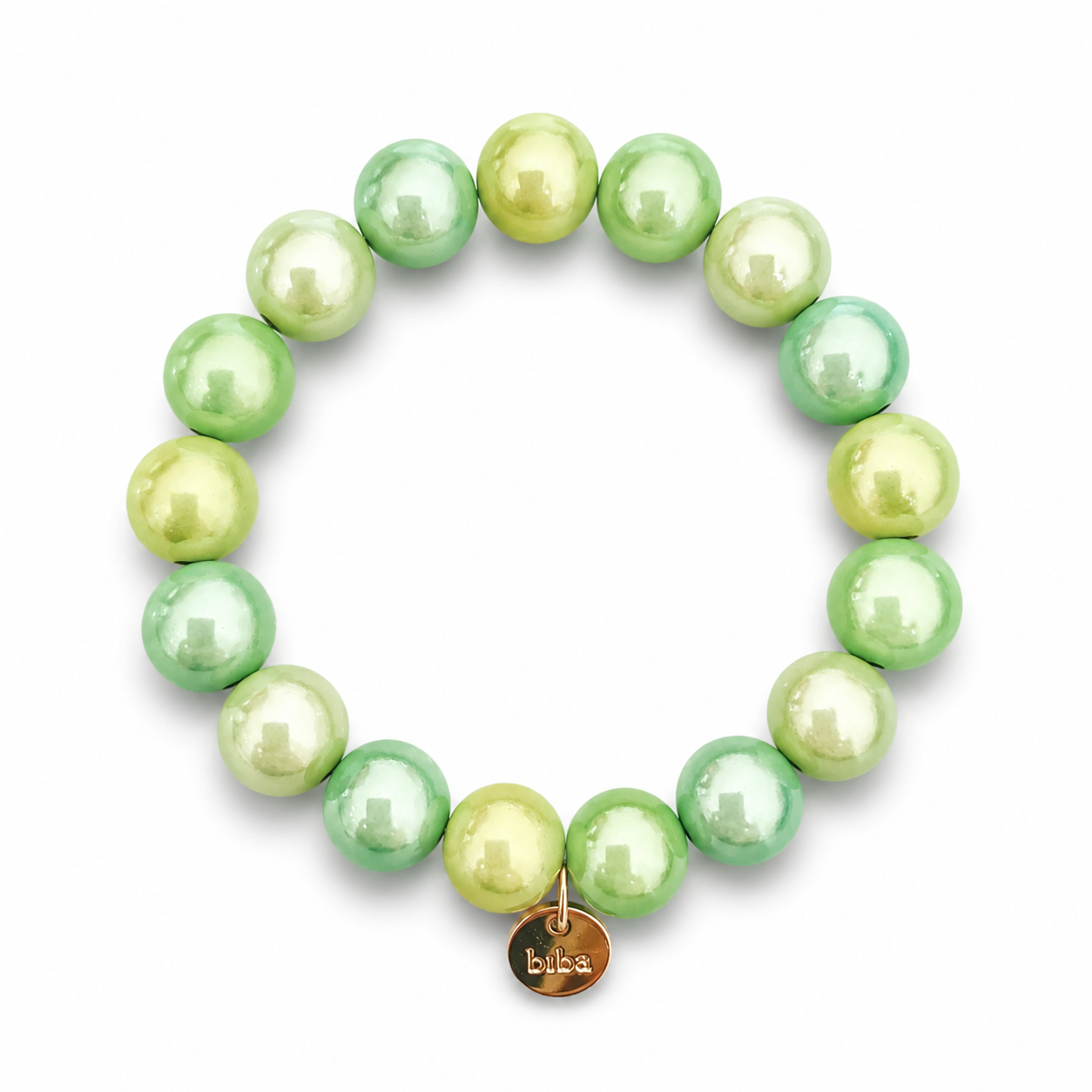 Armband elastisch Space Beads 1,5 Cm verschiedene Farben Biba