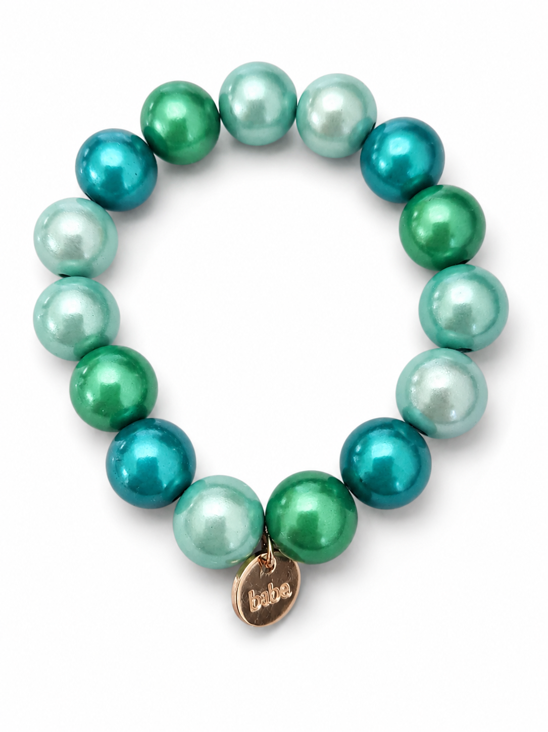 Armband elastisch Space Beads 1,5 Cm verschiedene Farben Biba