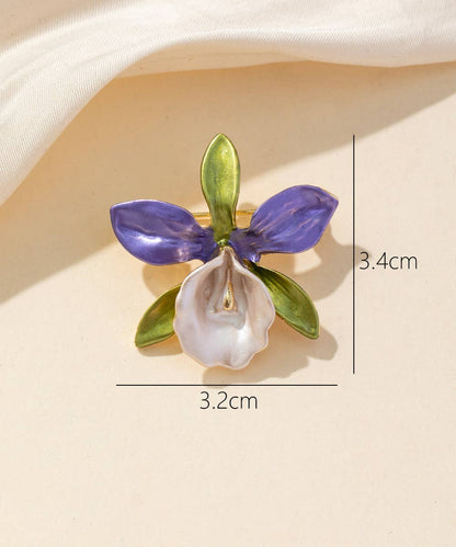 Brosche Orchidee Blumen Tropen Amazonas Anstecknadel Unisex Garten