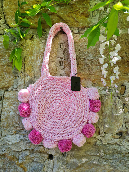 Schultertasche Handtasche Rosa Pink Sommer Trend Urlaub Yehwang