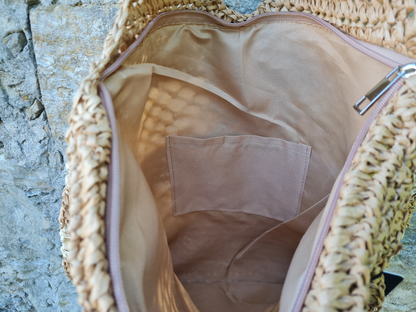 Yehwang Strandtasche Colorful Rebel beige schultertasche handtasche urlaub strand sommer