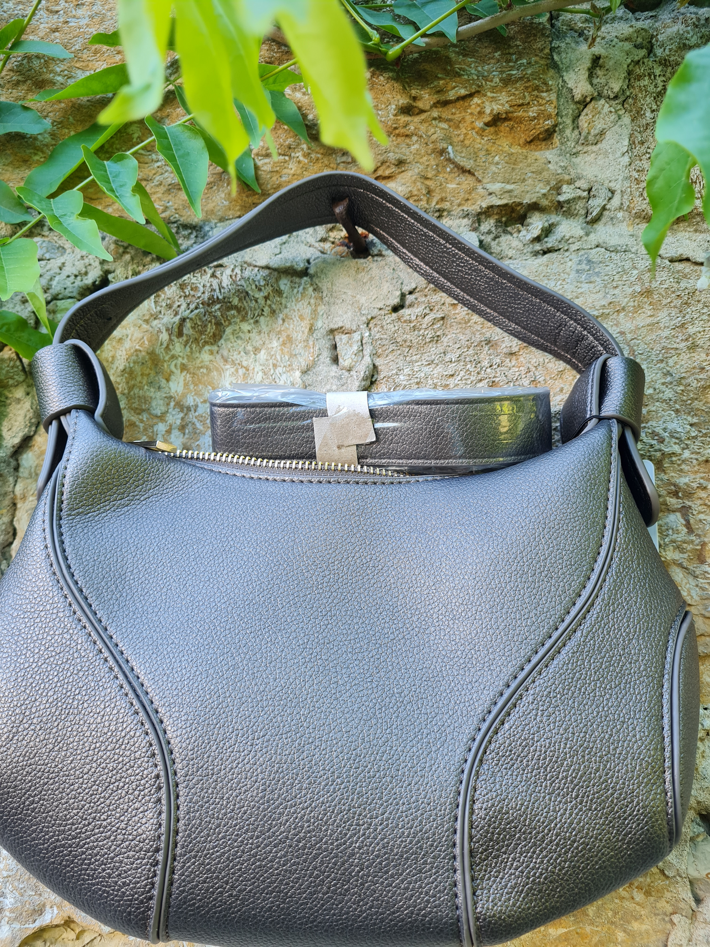 Umhängetasche Handtasche Glam Bronze Handtasche braun Kupfer Trend Yehwang