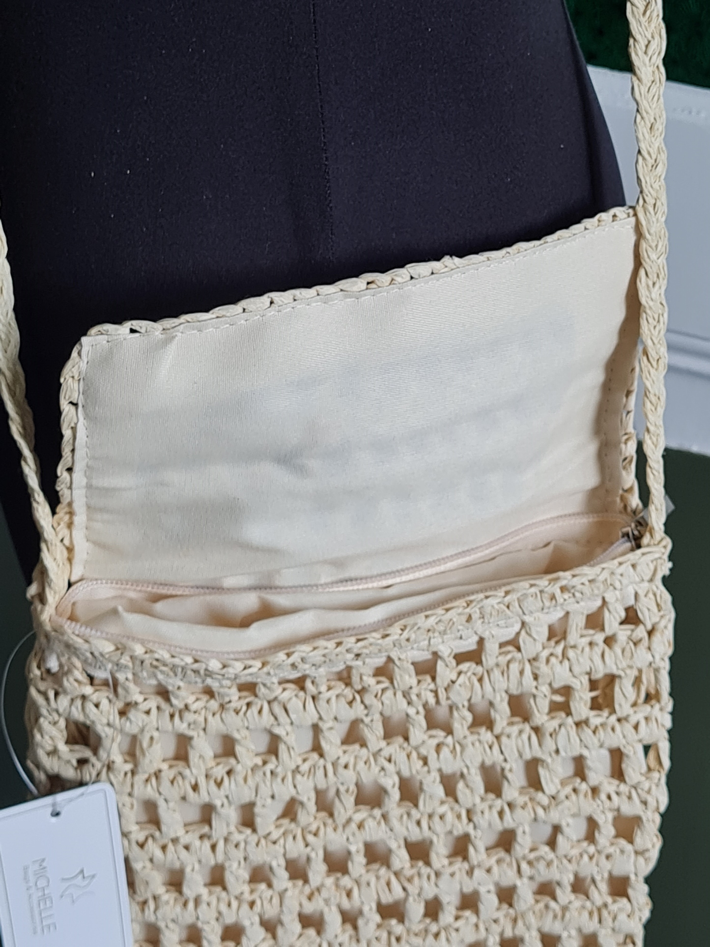 Michelle Bijou Umhängetasche Crossbody urlaub strand muschel beige natur ibiza