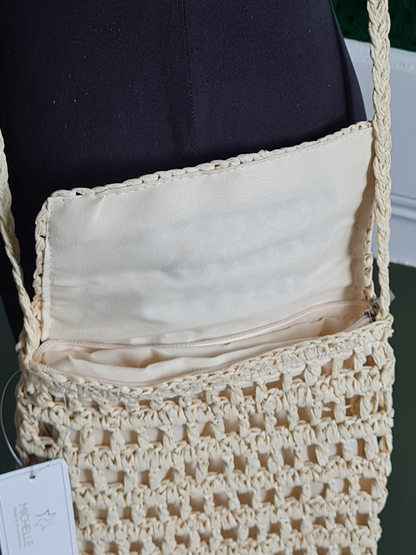 Michelle Bijou Umhängetasche Crossbody urlaub strand muschel beige natur ibiza