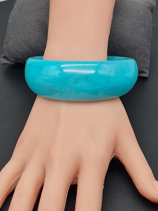 Michelle Bijou, Acryl Armband, Armreif, Türkis, Bangle