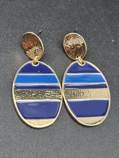 Liet & Joliet Ohrschmuck 4 varianten, gestreift mit Emaille
