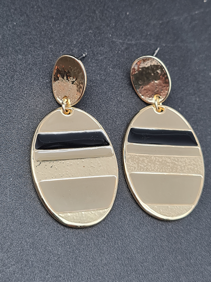 Liet & Joliet Ohrschmuck 4 varianten, gestreift mit Emaille
