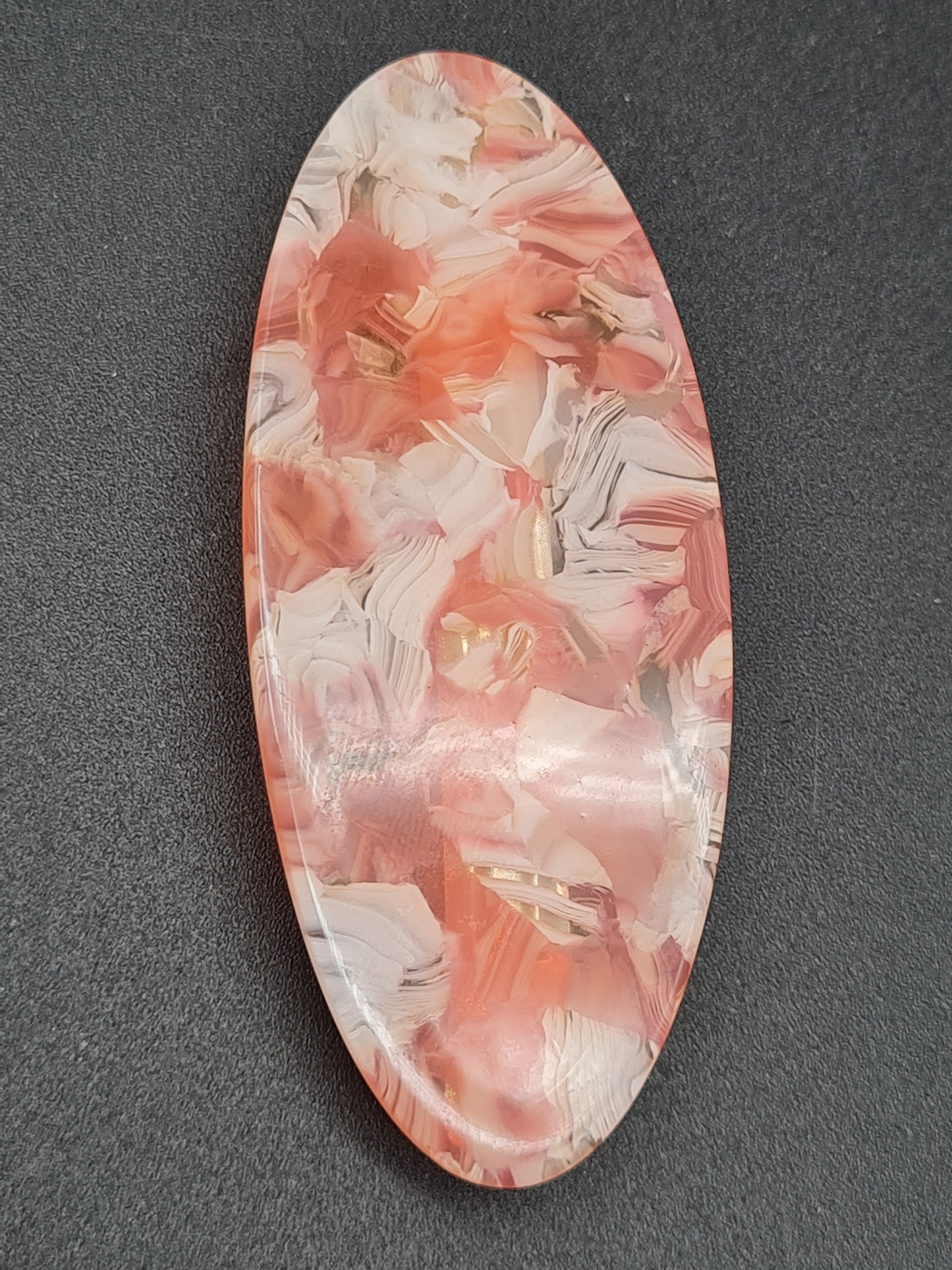 Liet & Joliet Haarspange, Oval, Pink oder Koralle Farbe