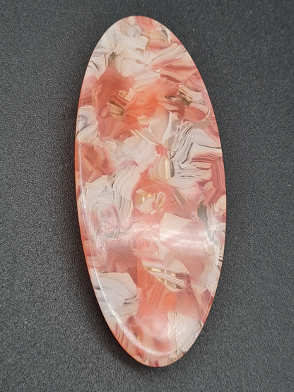 Liet & Joliet Haarspange, Oval, Pink oder Koralle Farbe