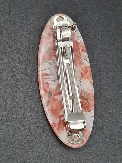Liet & Joliet Haarspange, Oval, Pink oder Koralle Farbe