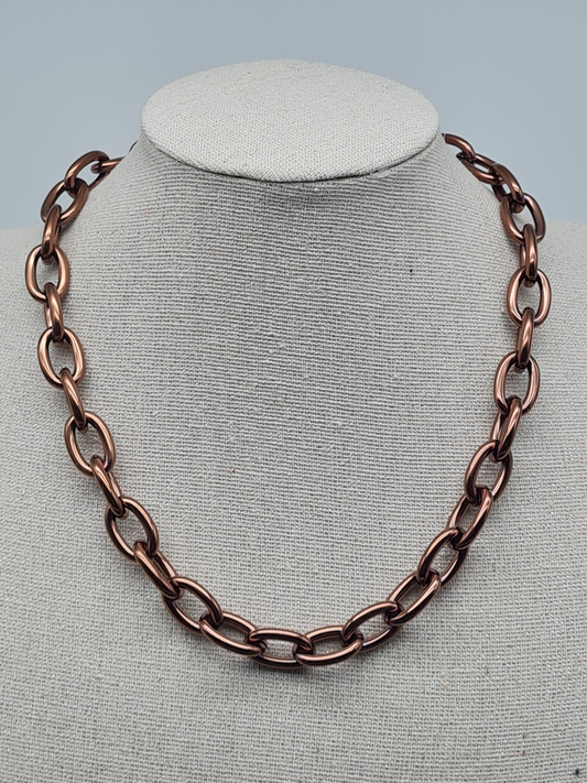 Sweet7 Halskette Kurzkette Bronze farbene Gliederkette
