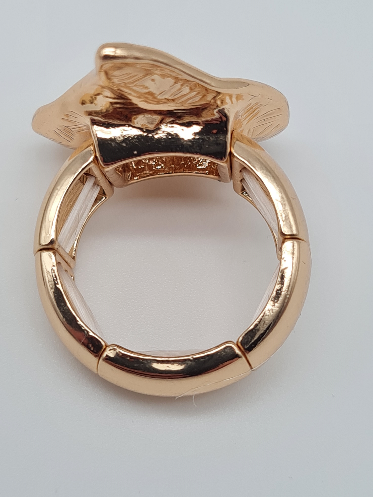 Amorino Ring, Elastischer Ring mit Emailliertem Volant, Herzen