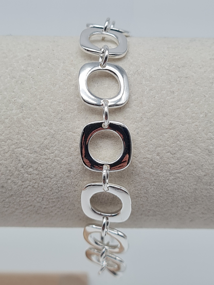 Amorino Armband, Silber 925, 70er Jahre Stil,