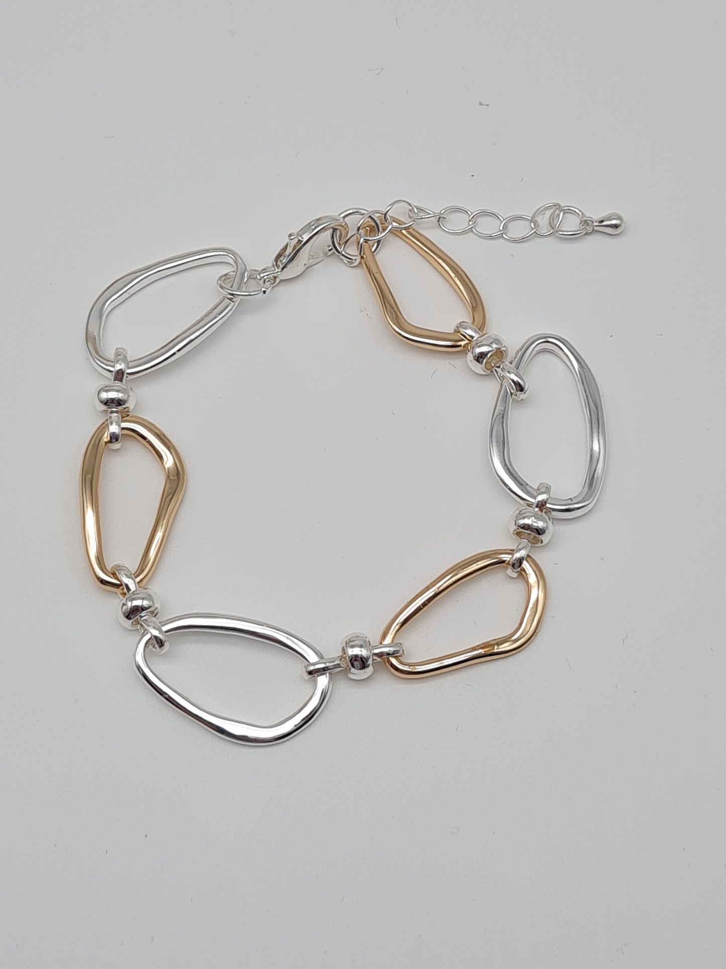 Amorino Armband, Silber und Goldfarben, Elegant, filigran