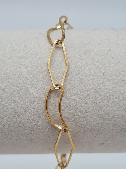 Amorino Armband, Filigranes Gliederarmband mit feinen gebogene Elementen