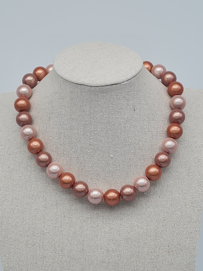 Biba Halskette Perlen "Space Beads"  in Beige Pastels