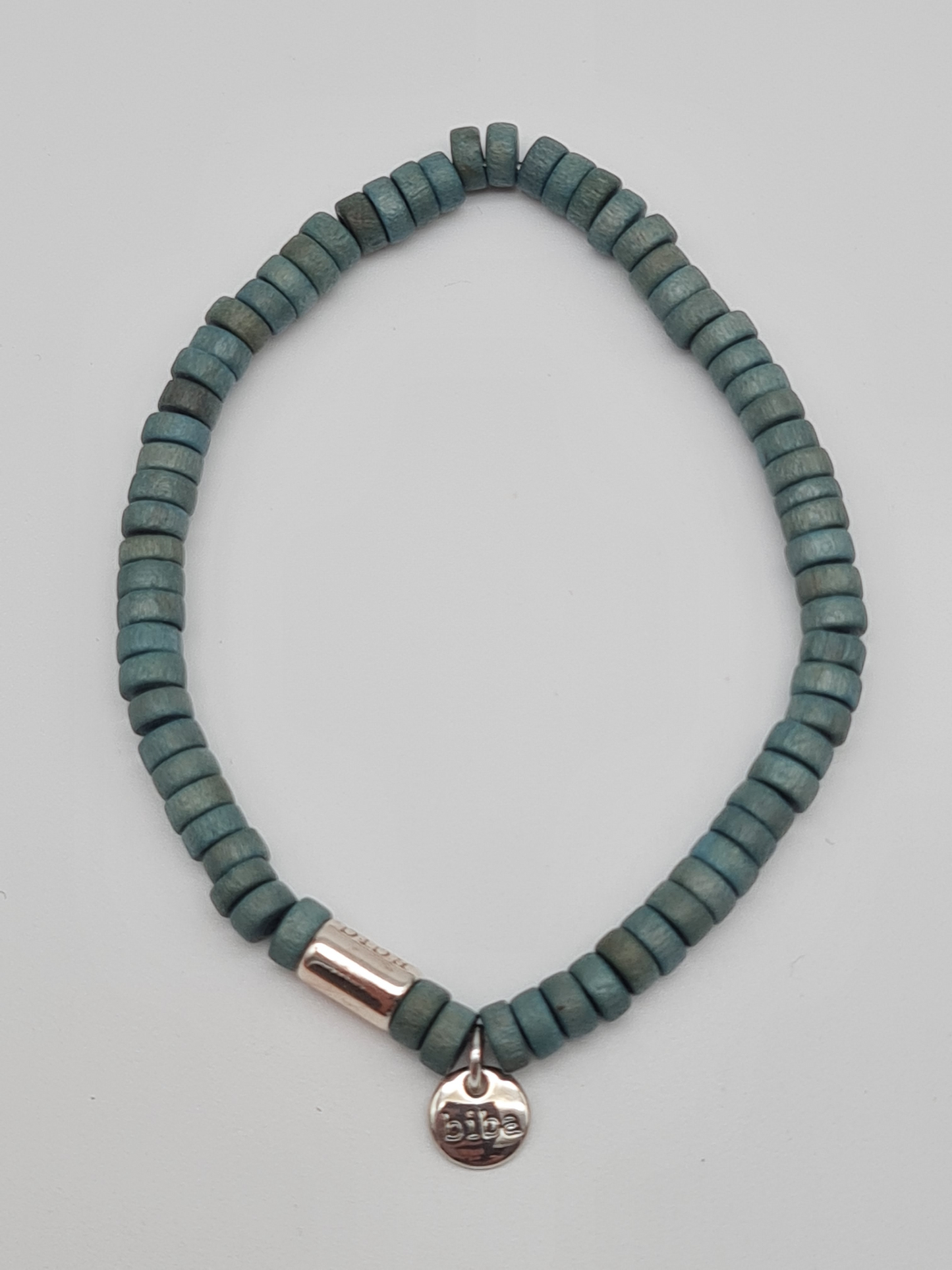 Biba Armband elastisch mit kleine Holzperlen in verschiedene Farben