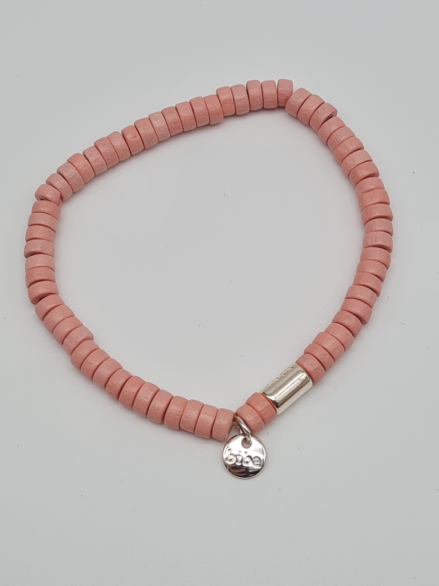 Biba Armband elastisch mit kleine Holzperlen in verschiedene Farben