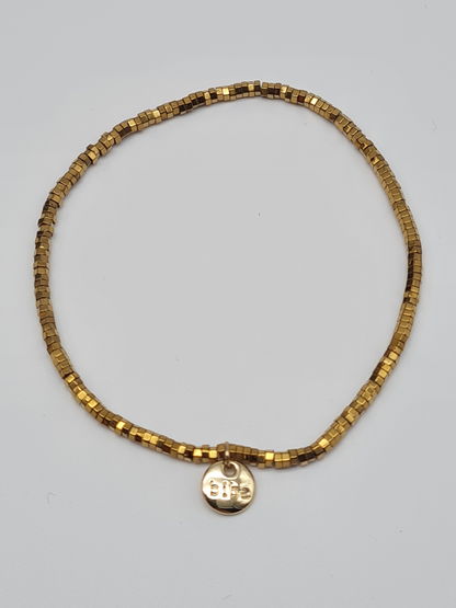 Biba Armband elastisch Bronze-Gold in verschiedene Farben, Kombinierbar