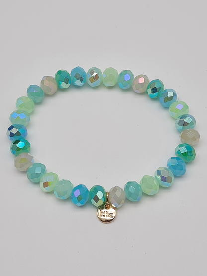 Biba Armband elastisch Crystal Perlen in bunte Farben, ideal zum Kombinieren