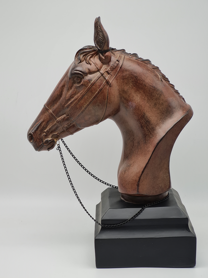Pferdekopf von J-Line, Polyresin -  Tischdekoration, Wohndeko, Figur