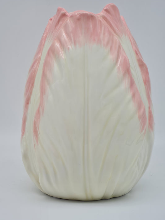 Traumhafte Vase im Tulpenmotiv Cremeweiß bis Zartrosa von Housevitamin