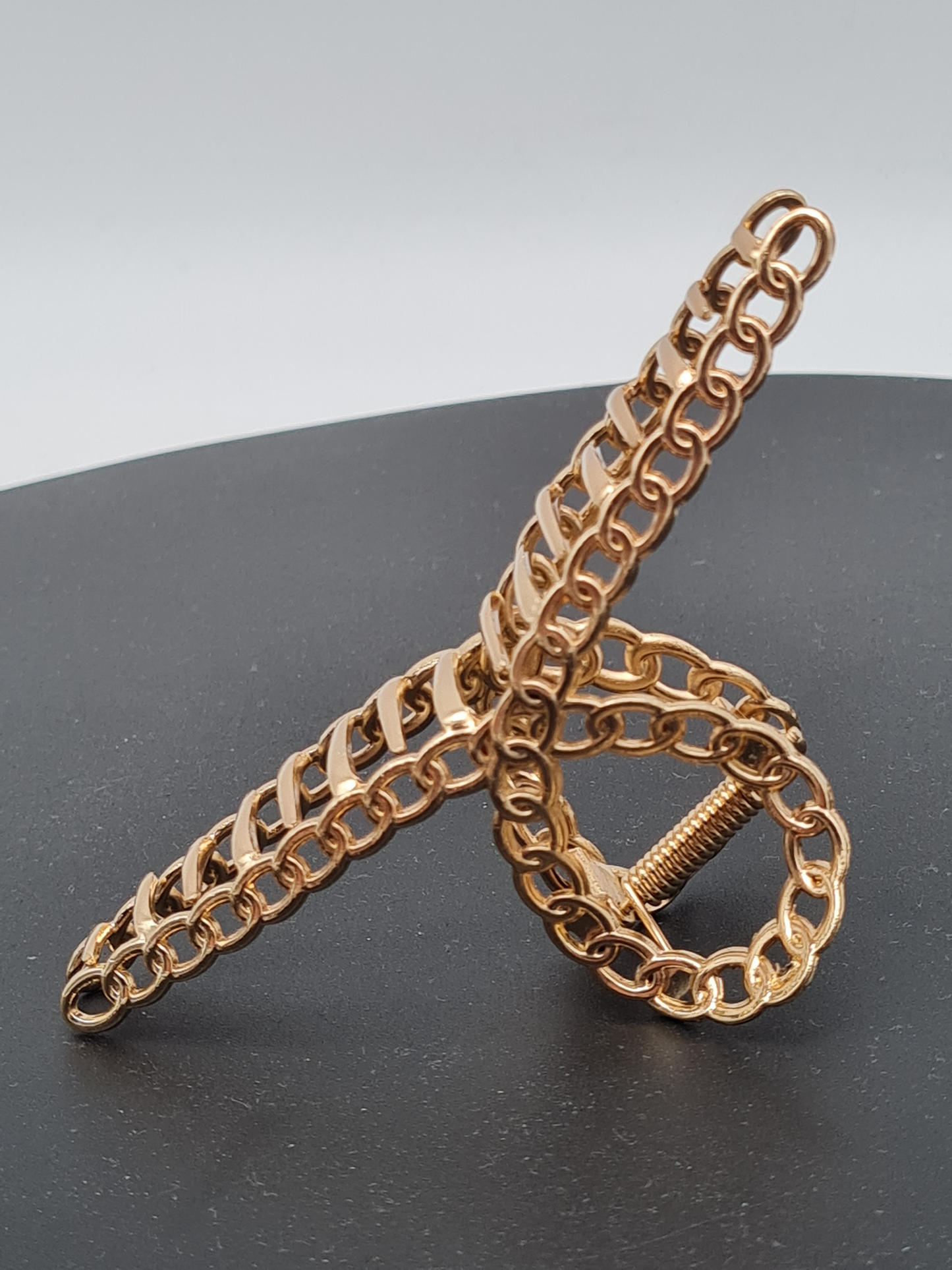 Yehwang Haarklammer Anna Goldfarbe Metall Kette